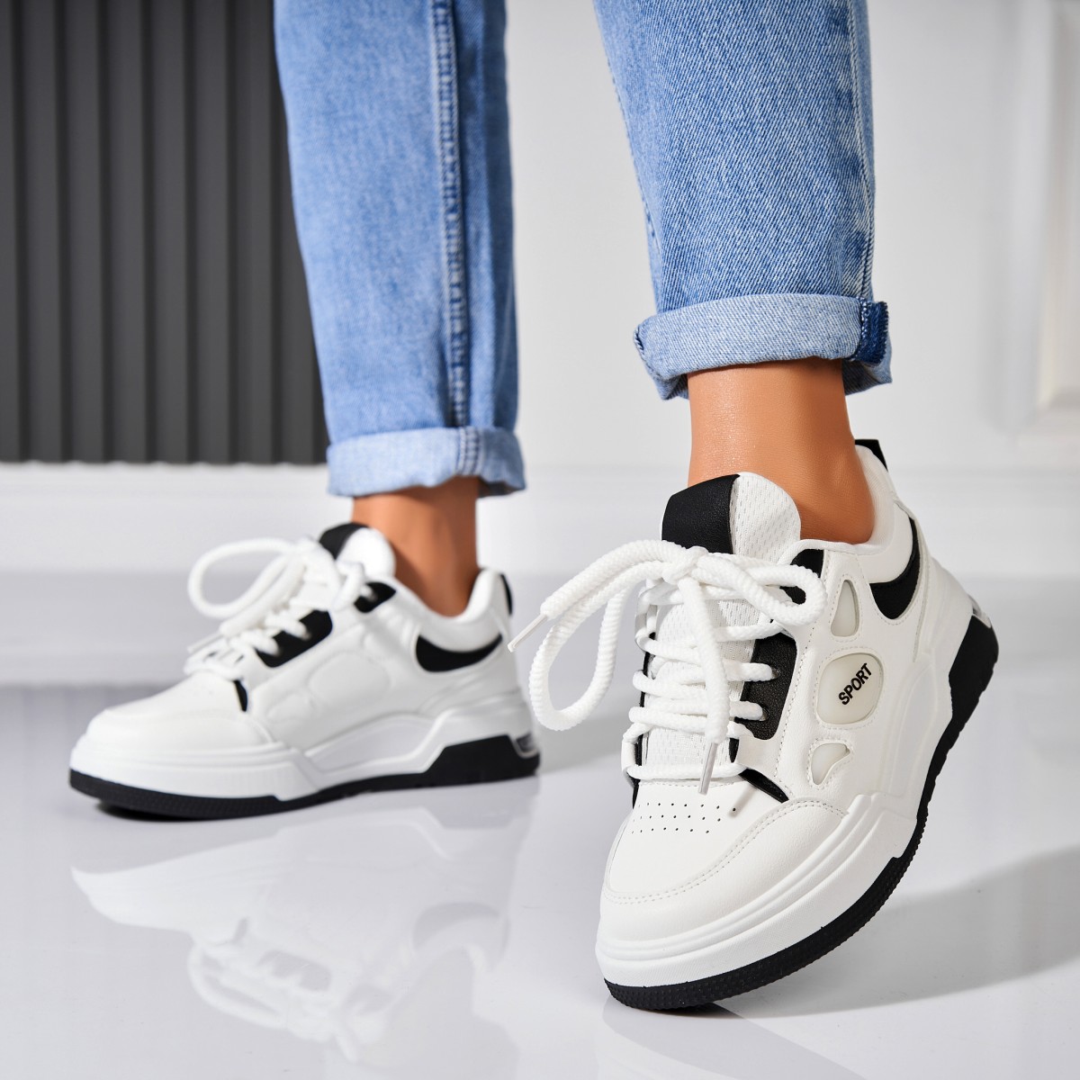 Poze Adidași damă Piele Ecologica Negru Avaia