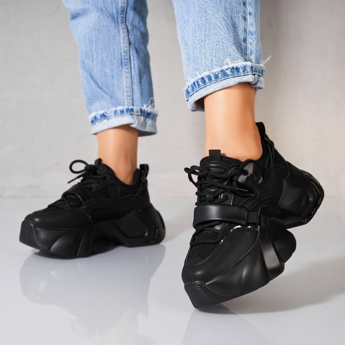 Poze Adidași damă Piele Ecologica Negru Enza
