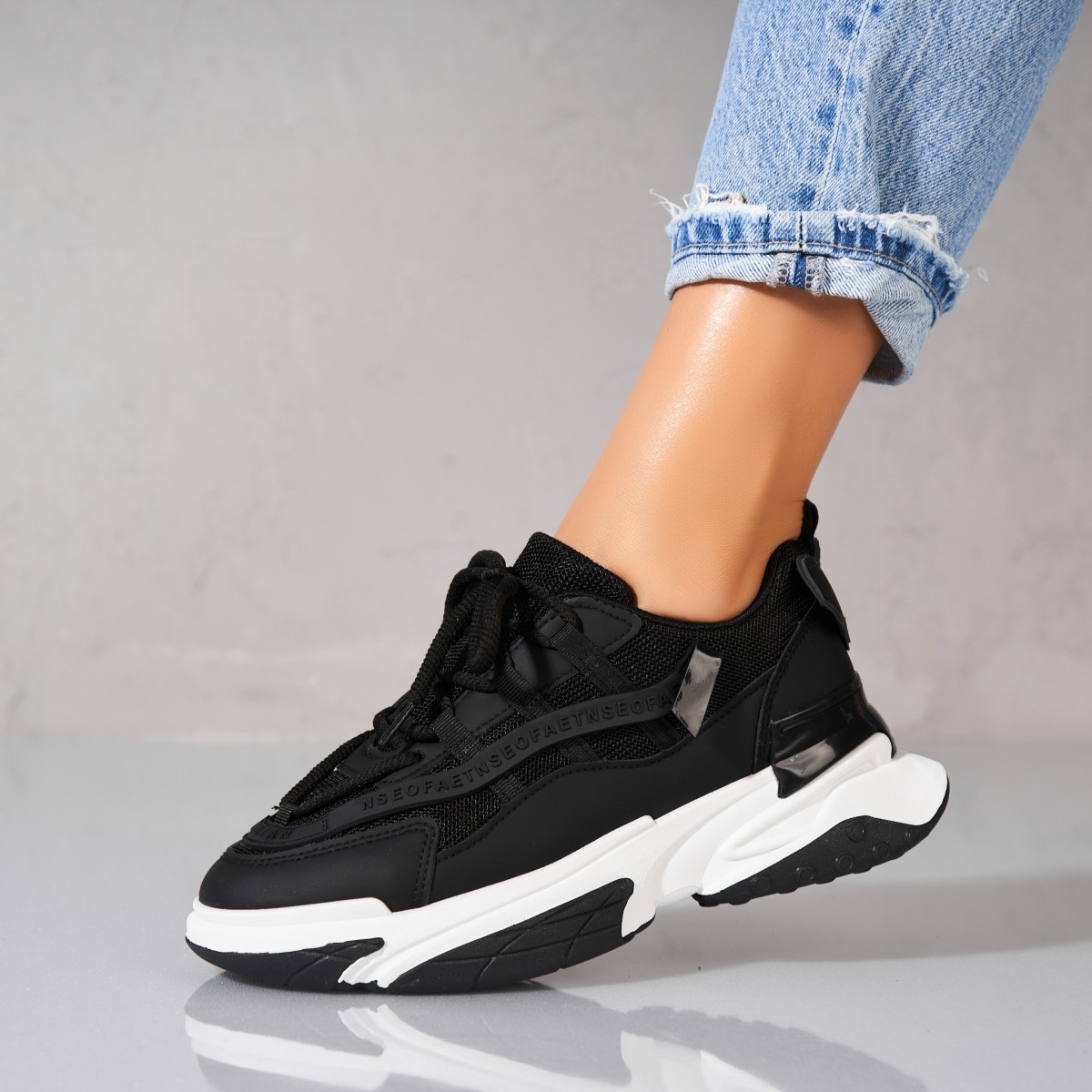 Poze Adidași damă Piele Ecologica Negru Lakyn