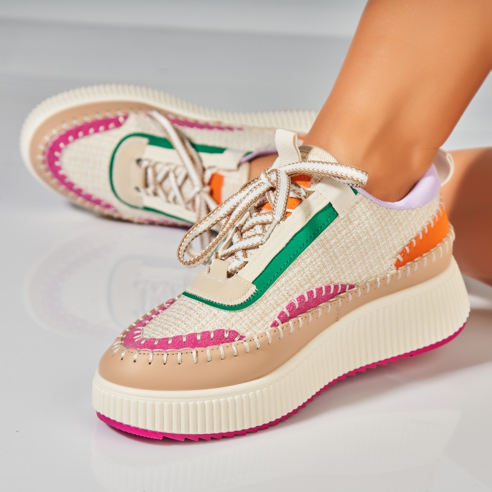 Poze Adidasi Dama Roz din Textil Elden