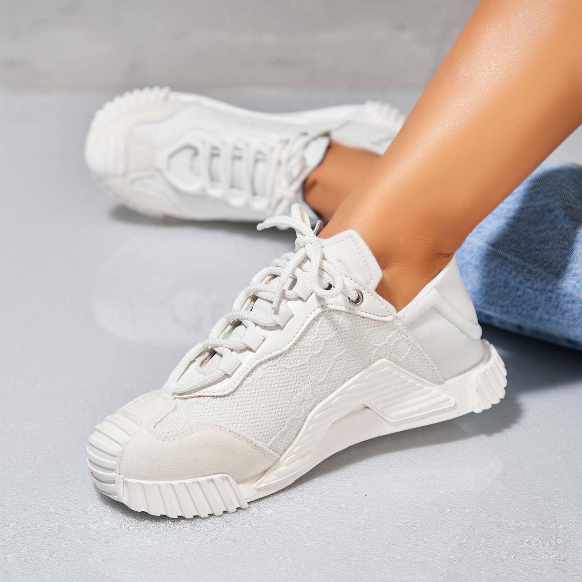 Poze Adidași damă Textil Alb Xayla