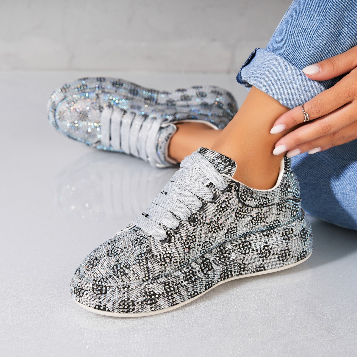 Poze Adidași damă Textil Gri Iryna