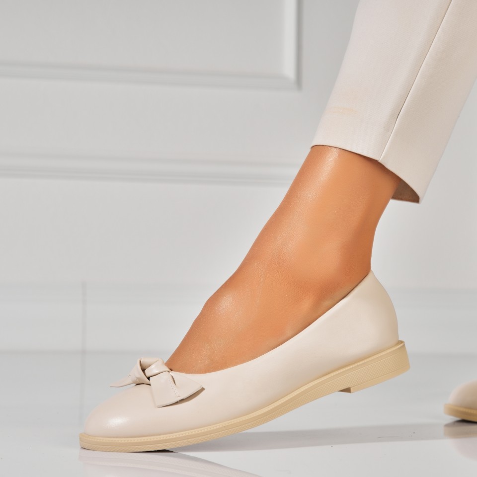 Poze Balerini dama Piele Ecologica Bej Avien