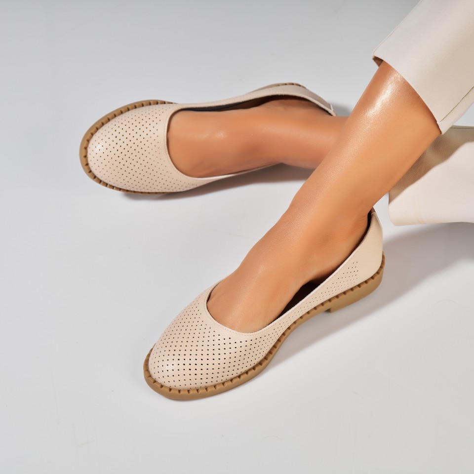 Poze Balerini dama Piele Ecologica Bej Kalvyn