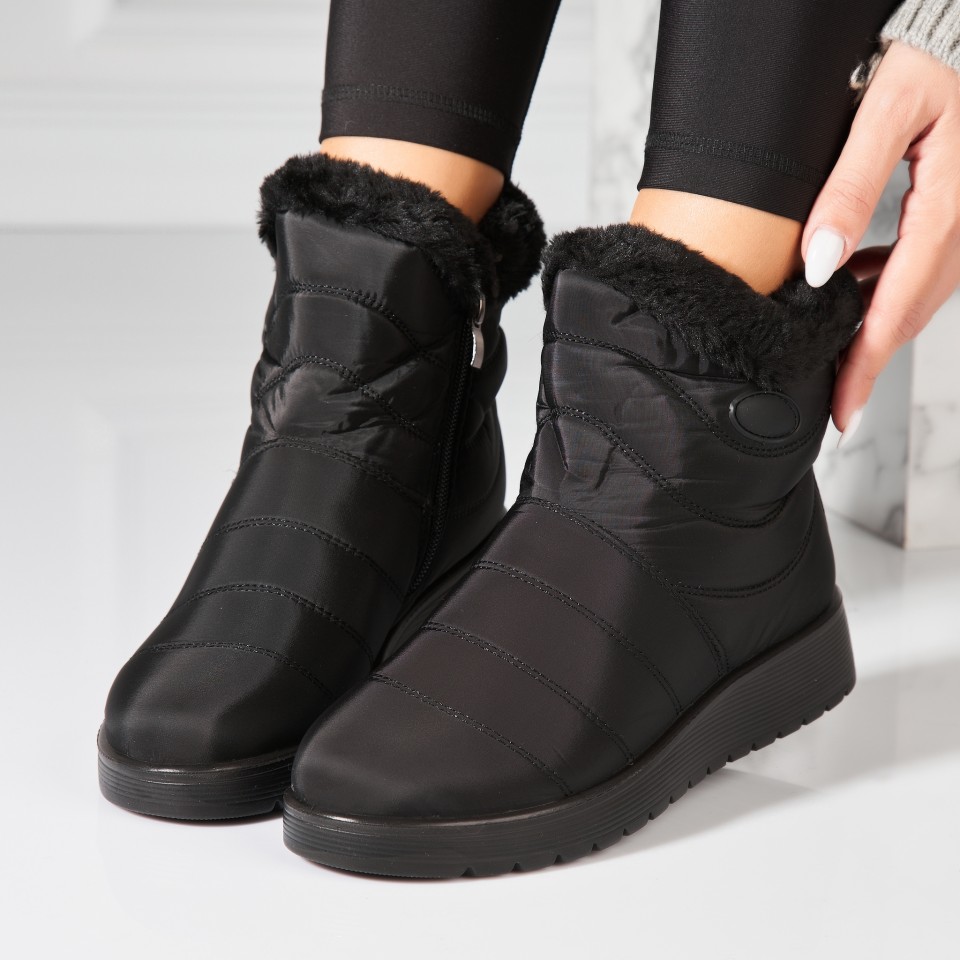 Poze Cizme Dama Imblanite Negre din Fas Itzayana