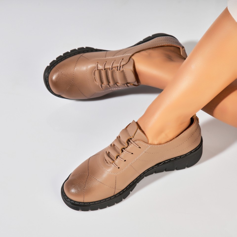 Poze Pantofi dama casual Kaki din Piele Ecologica Avaley