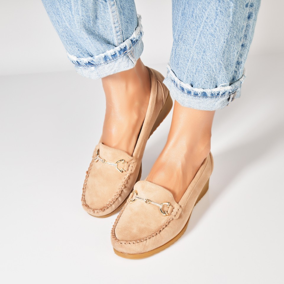 Poze Pantofi dama casual Kaki din Piele Ecologica Intoarsa Aanya2