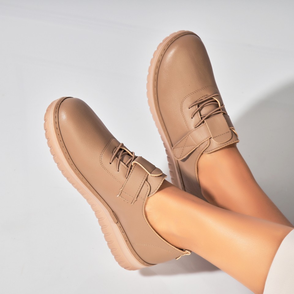 Poze Pantofi dama casual Kaki din Piele Ecologica Miani