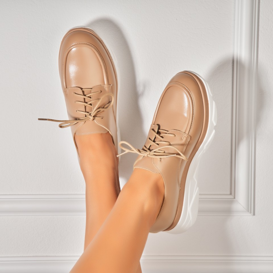 Poze Pantofi dama casual Kaki din Piele Ecologica Sione