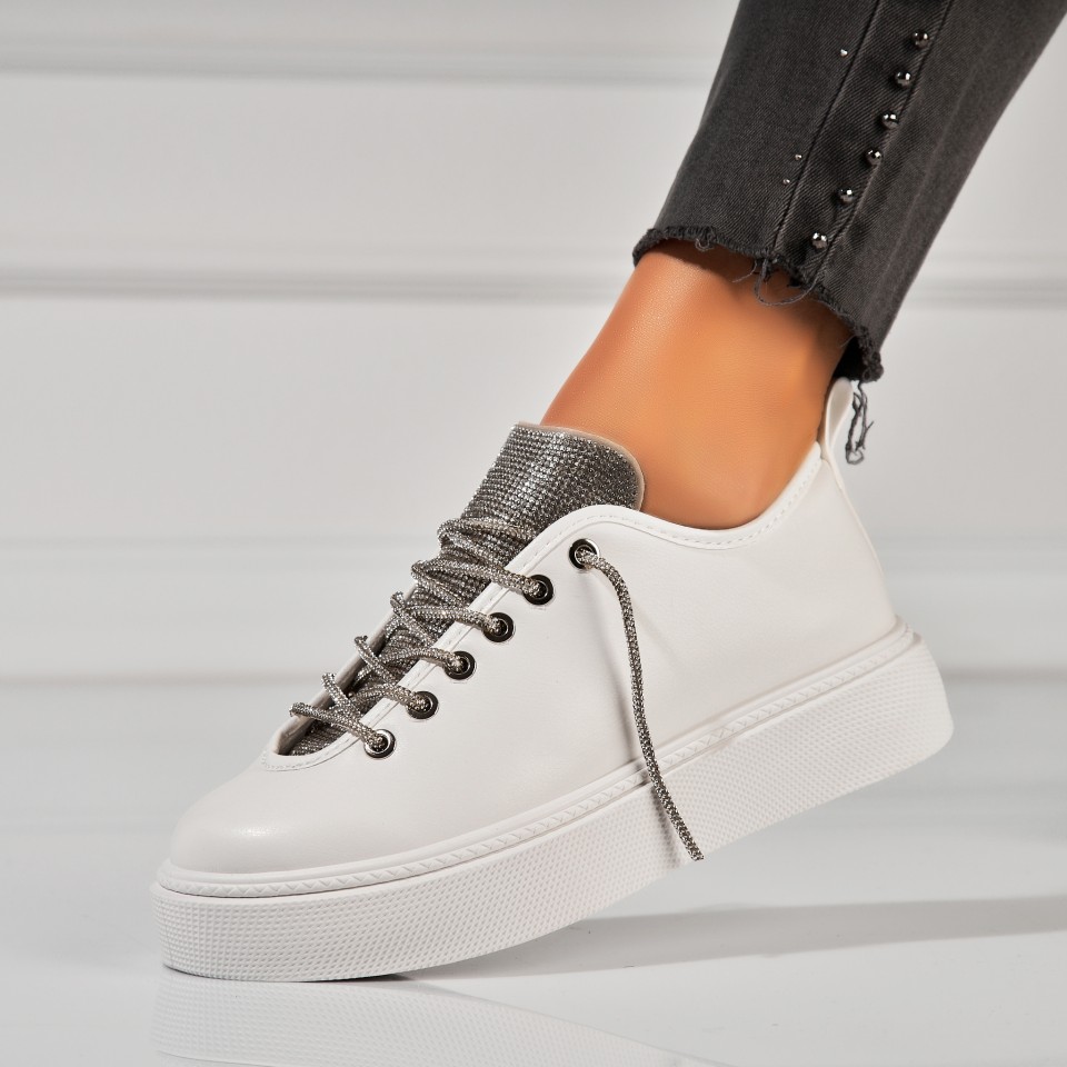 Poze Adidași damă Albi din Piele Ecologica Nhyla