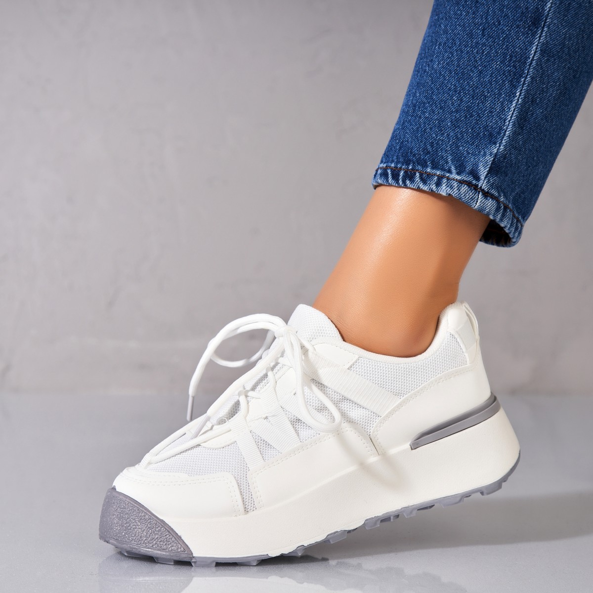 Poze Adidași damă Piele Ecologica Alb Markia