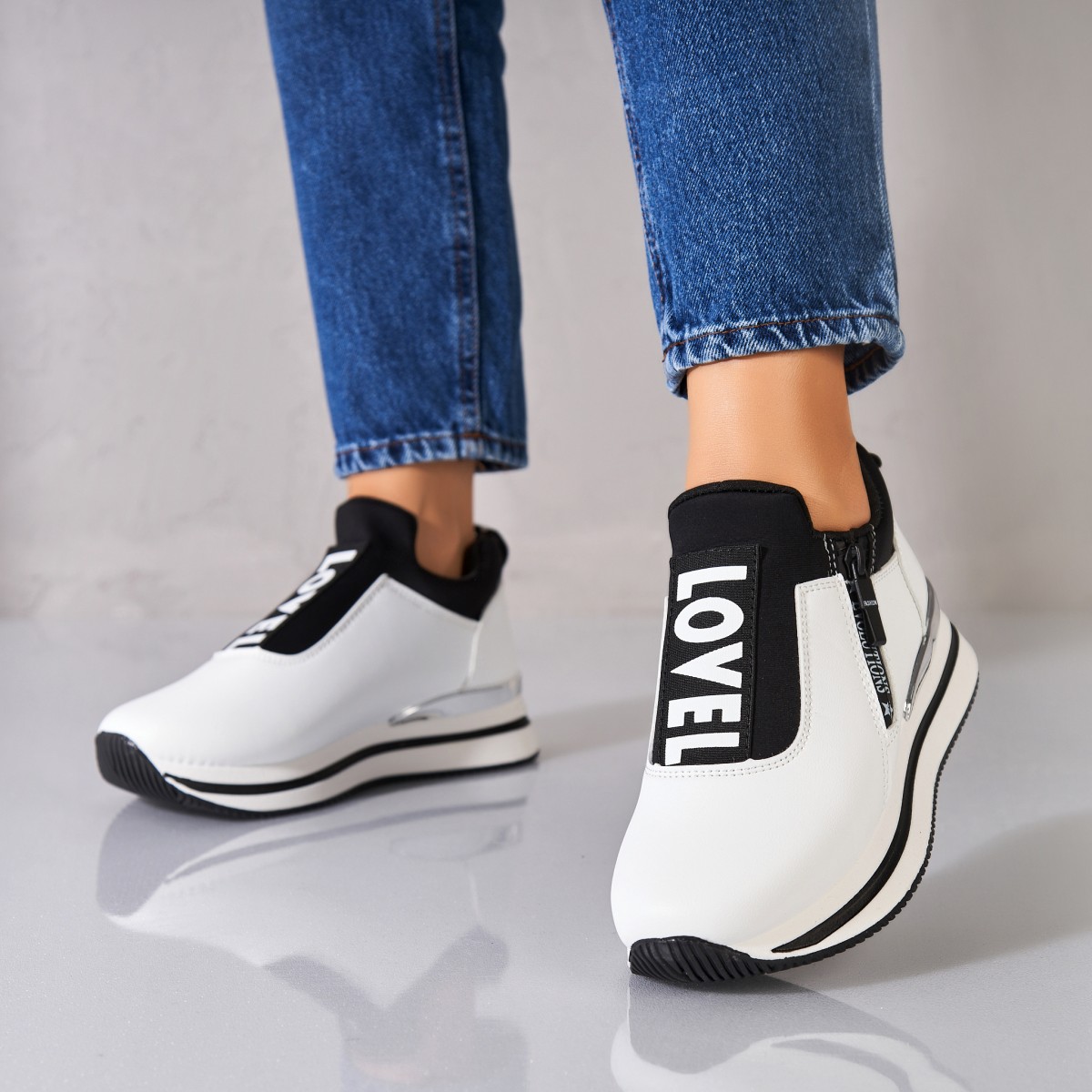 Poze Adidași damă Piele Ecologica Alb Rylan