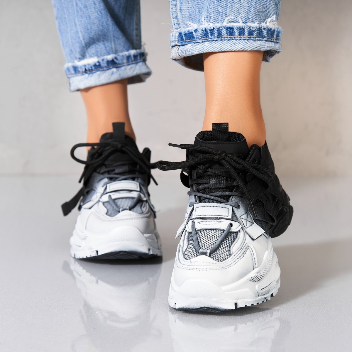 Poze Adidași damă Piele Ecologica Negru Anise