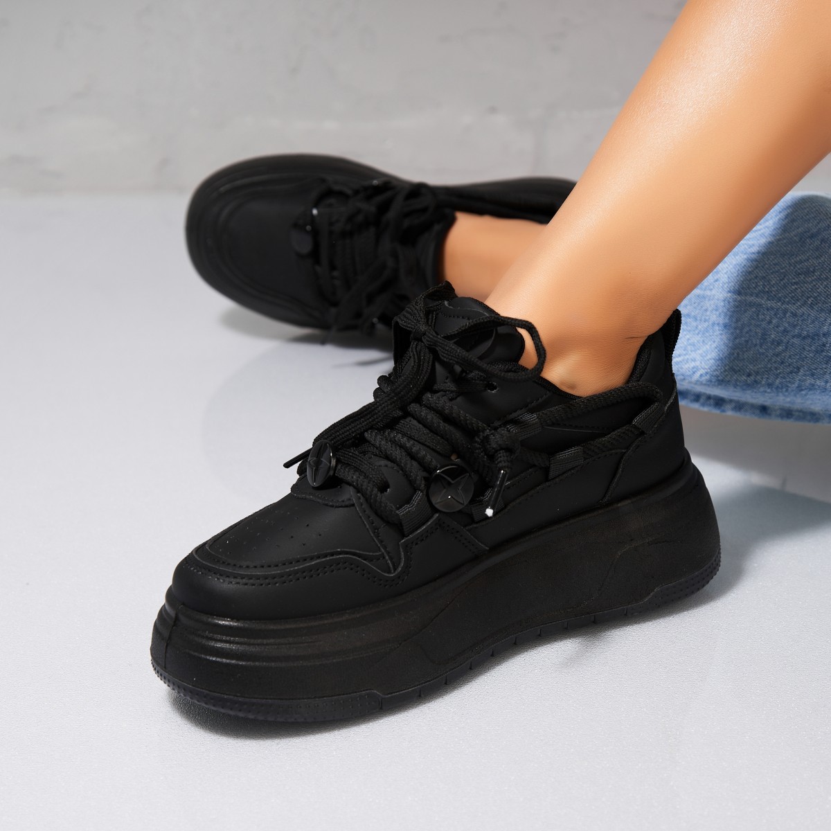Poze Adidași damă Piele Ecologica Negru Deya