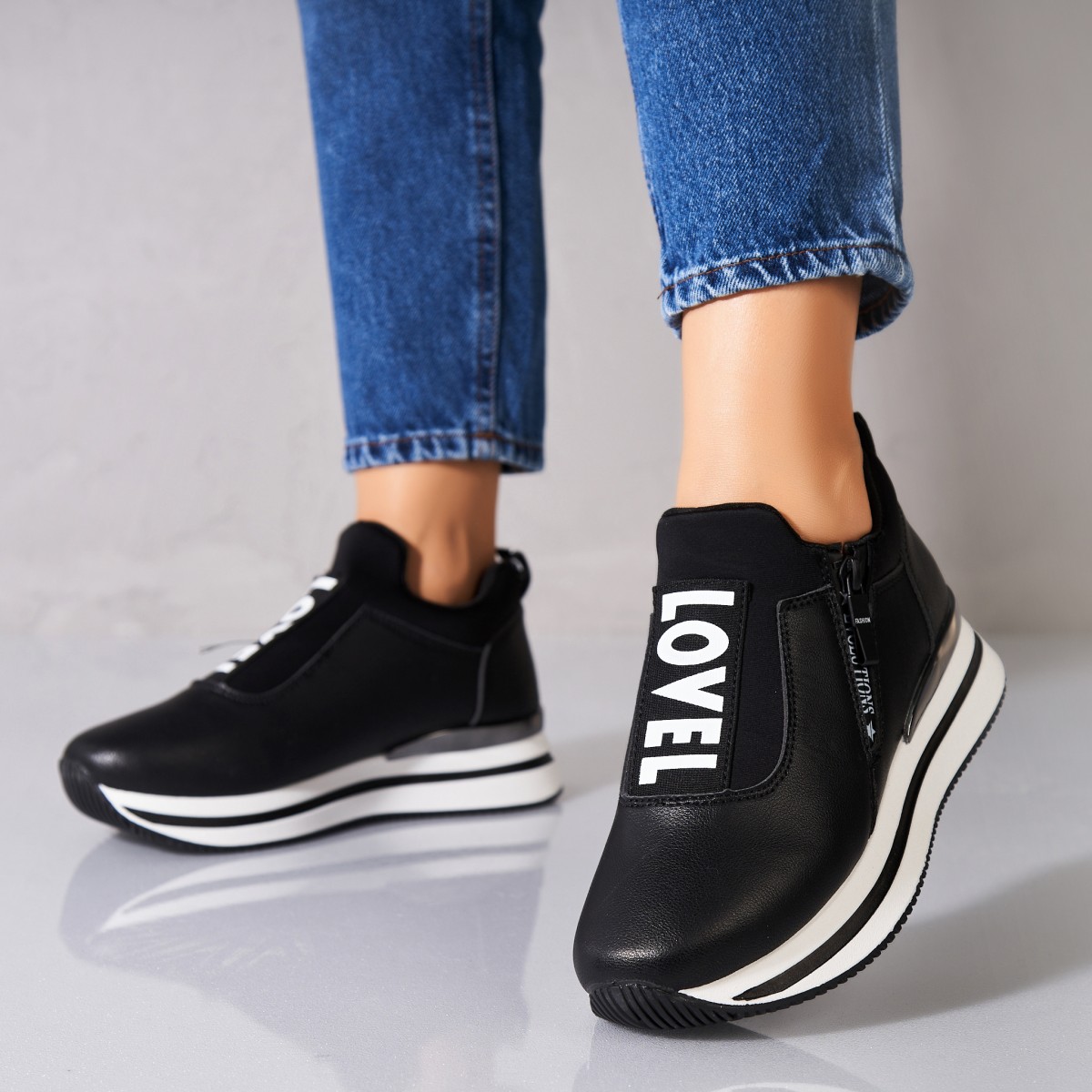 Poze Adidași damă Piele Ecologica Negru Rylan