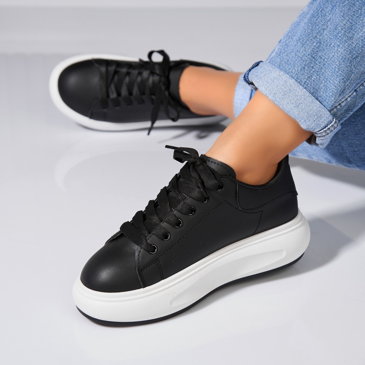 Poze Adidași damă Piele Ecologica Negru Stely