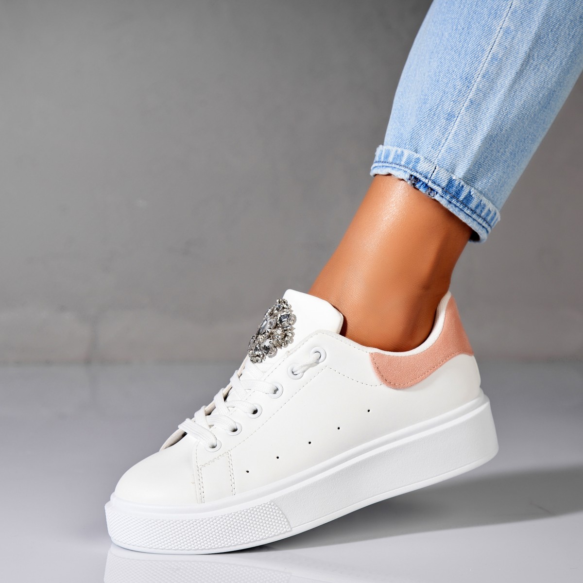 Poze Adidași damă Piele Ecologica Roz Ashvi