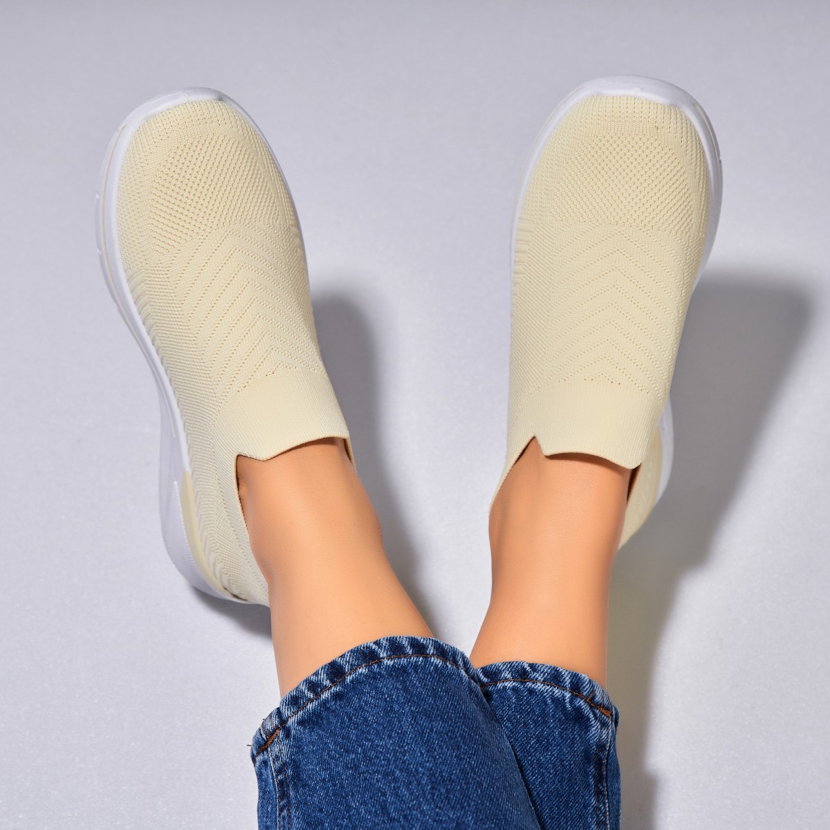 Poze Adidași damă Textil Bej Sofya