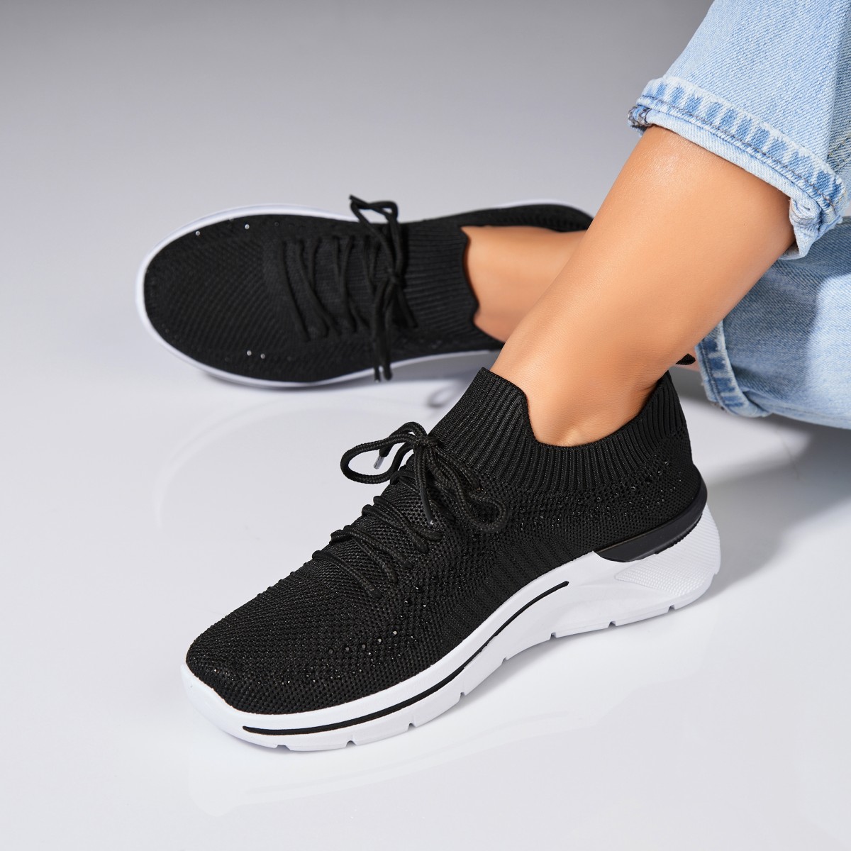 Poze Adidași damă Textil Negru Rinna