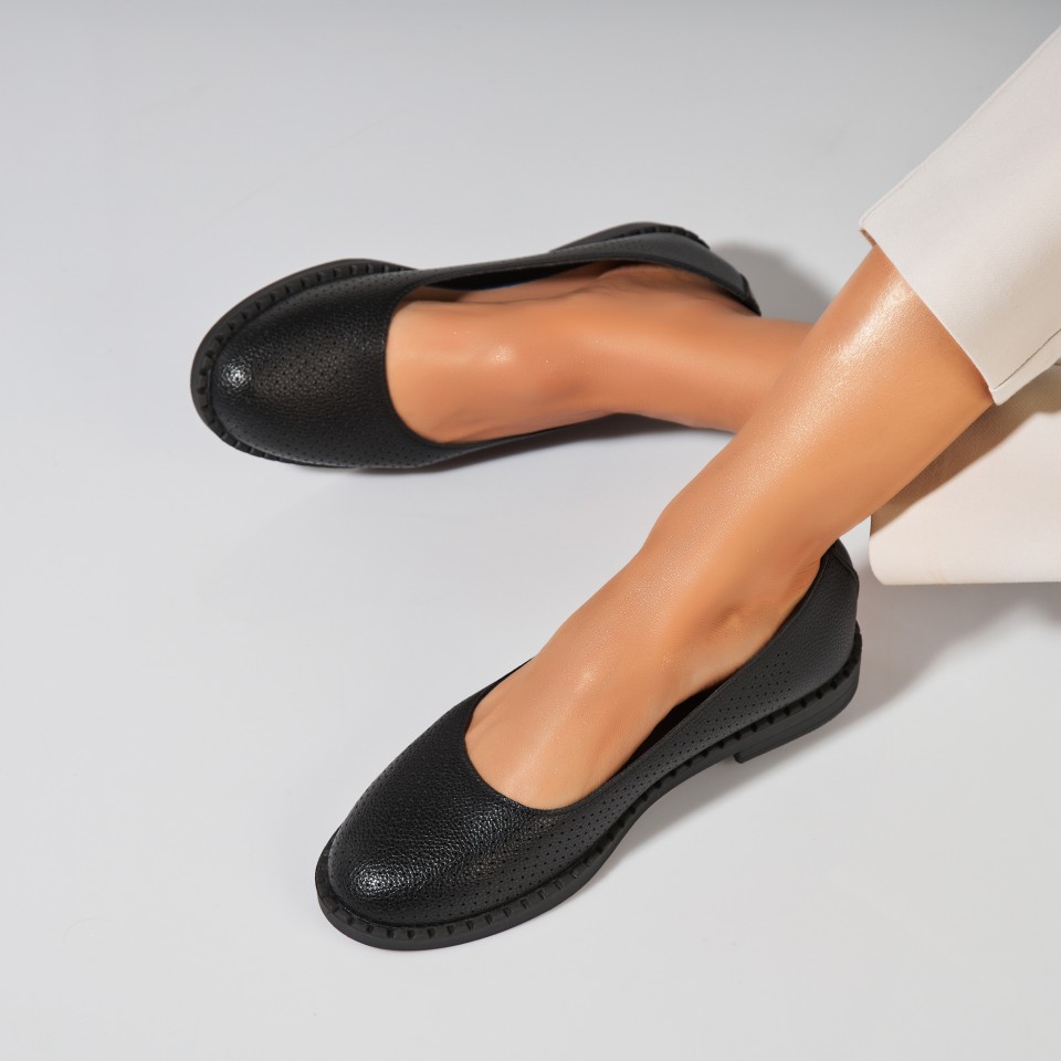 Poze Balerini dama Piele Ecologica Negru Kalvyn
