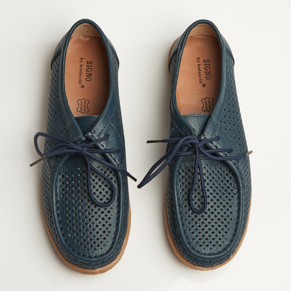 Poze Mocasini dama Piele Naturala Bleumarin Jyana