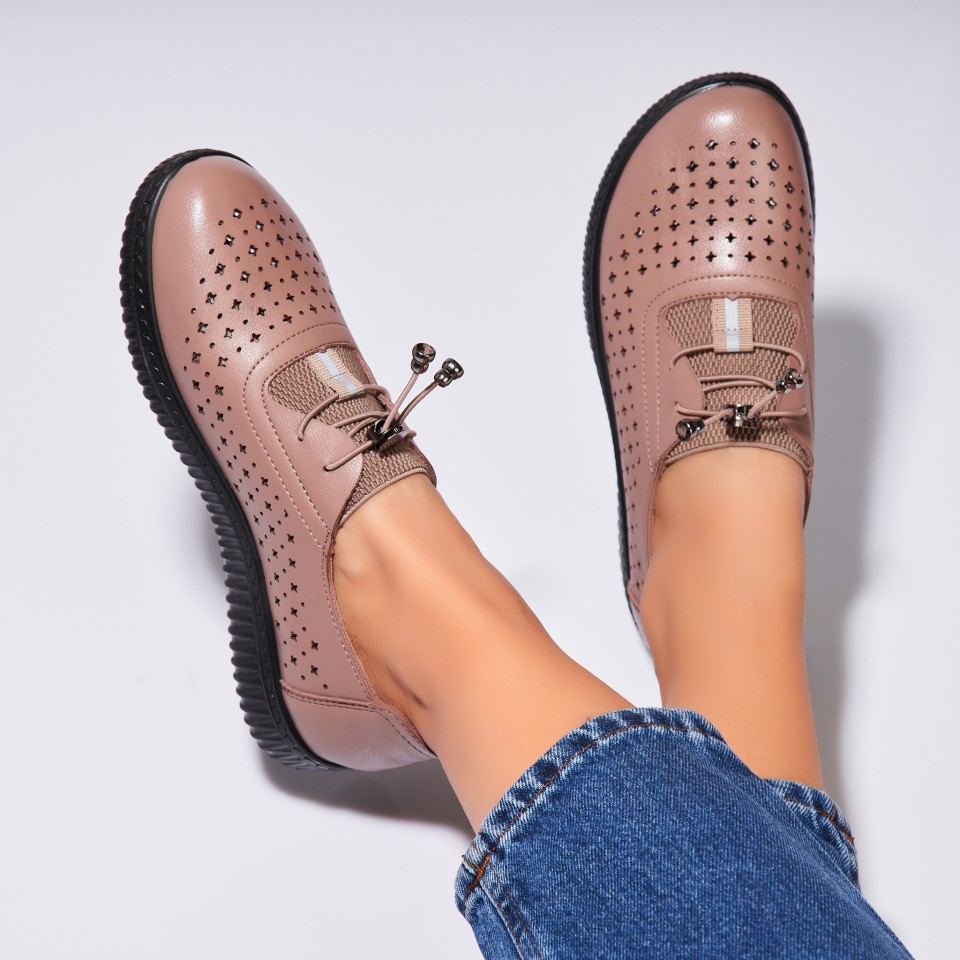 Poze Pantofi dama casual Kaki din Piele Ecologica Esai