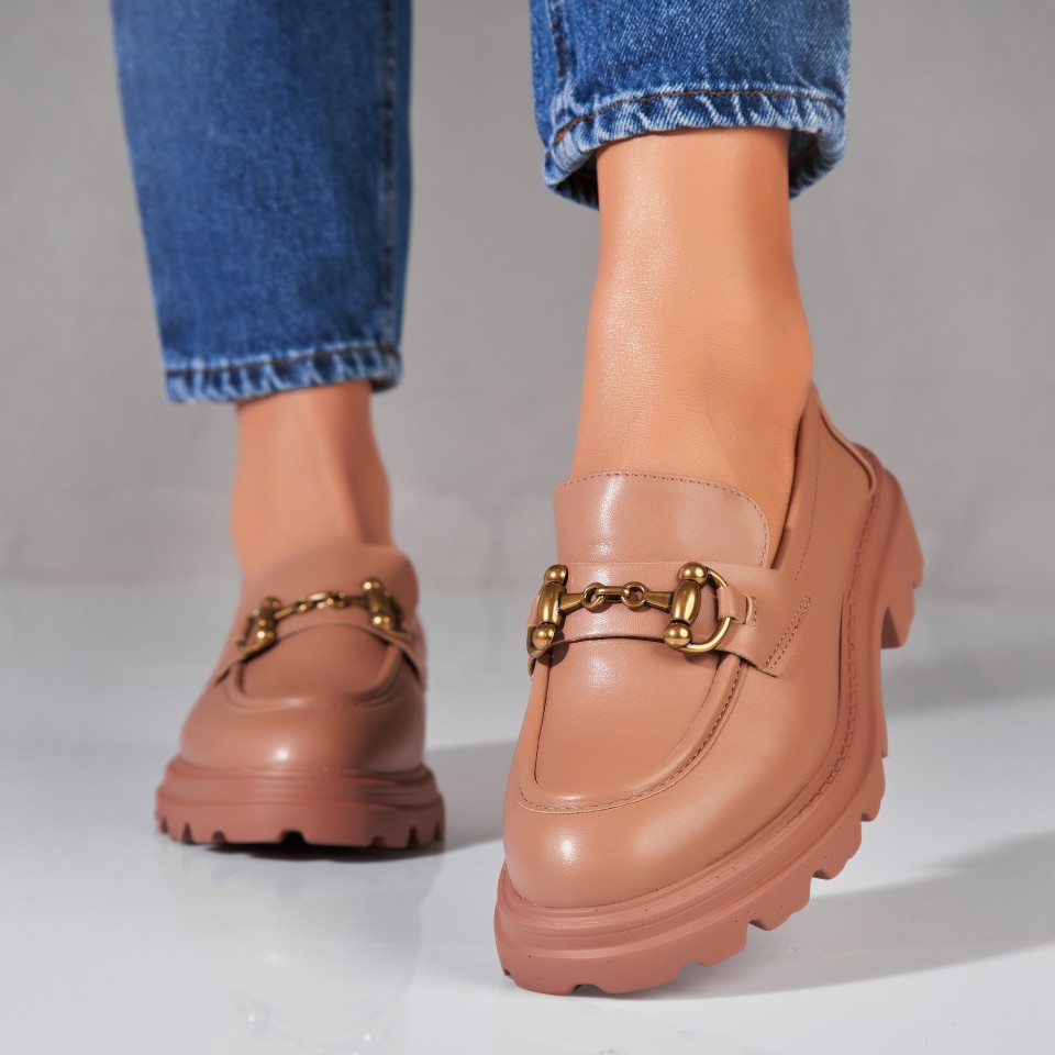 Poze Pantofi dama casual Kaki din Piele Ecologica Maylin