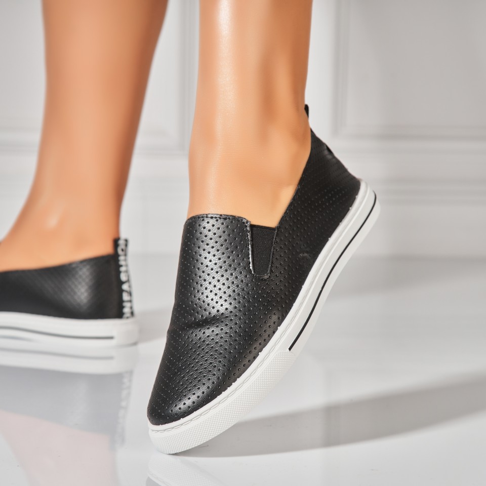 Poze Pantofi dama casual Negri din Piele Ecologica Aylin