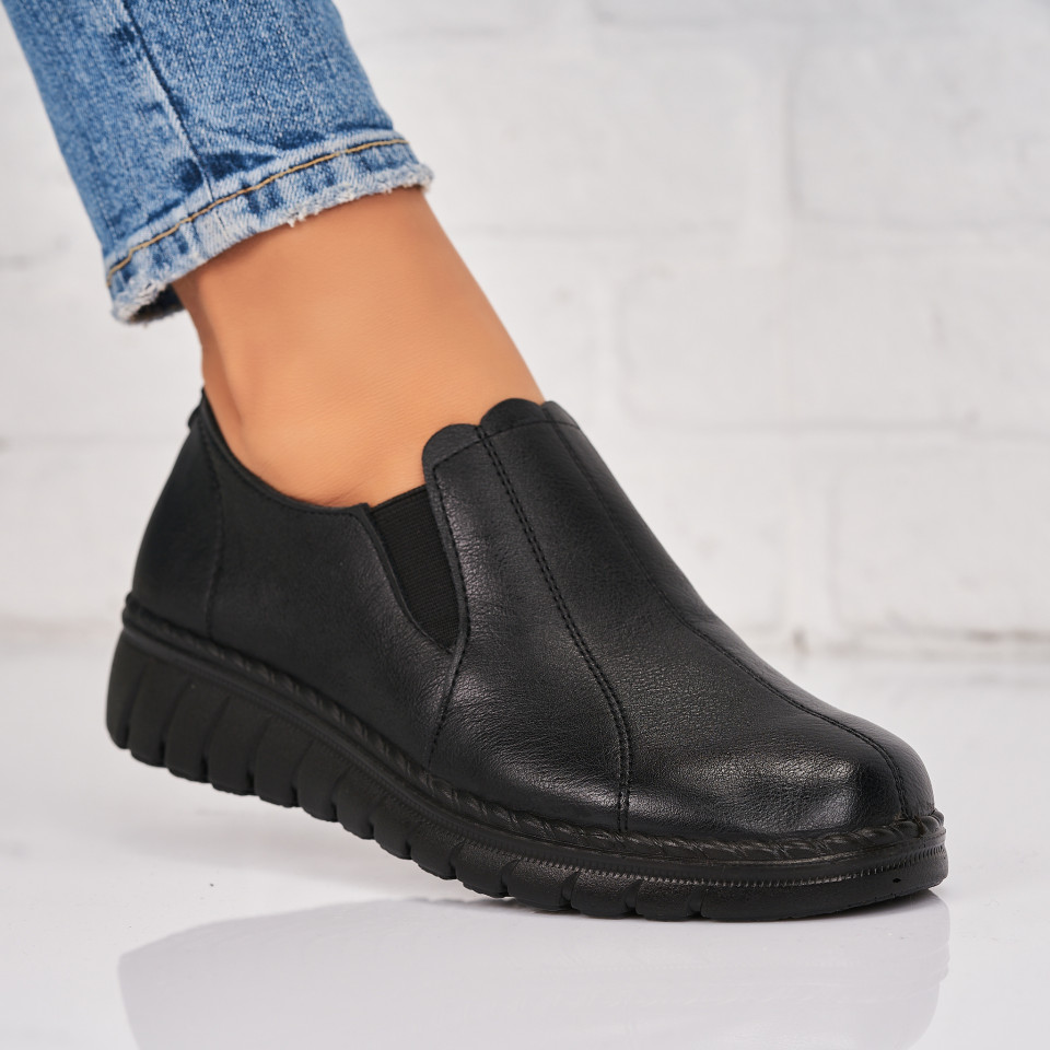 Pantofi dama casual Negri din Piele Ecologica Hayley X9058 2022 ❤️ Pret Super reverse.ro imagine noua 2022