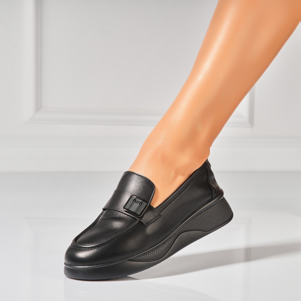 Poze Pantofi dama casual Negri din Piele Ecologica Phoebe