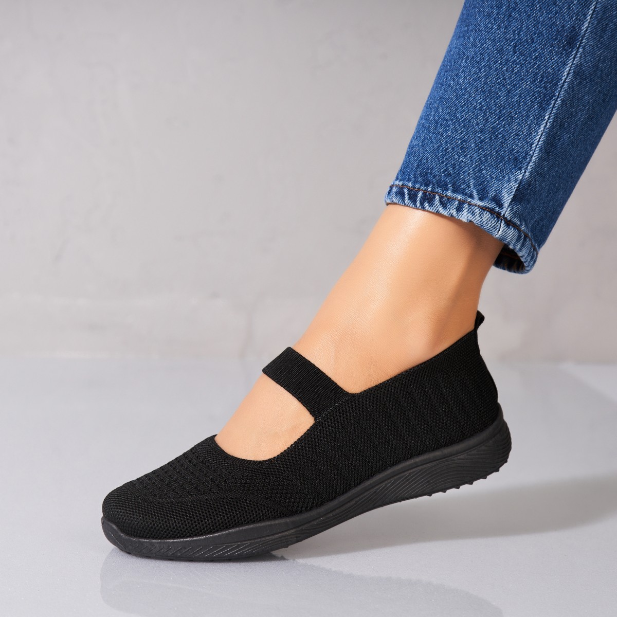 Poze Pantofi dama casual Negri din Textil Lynna