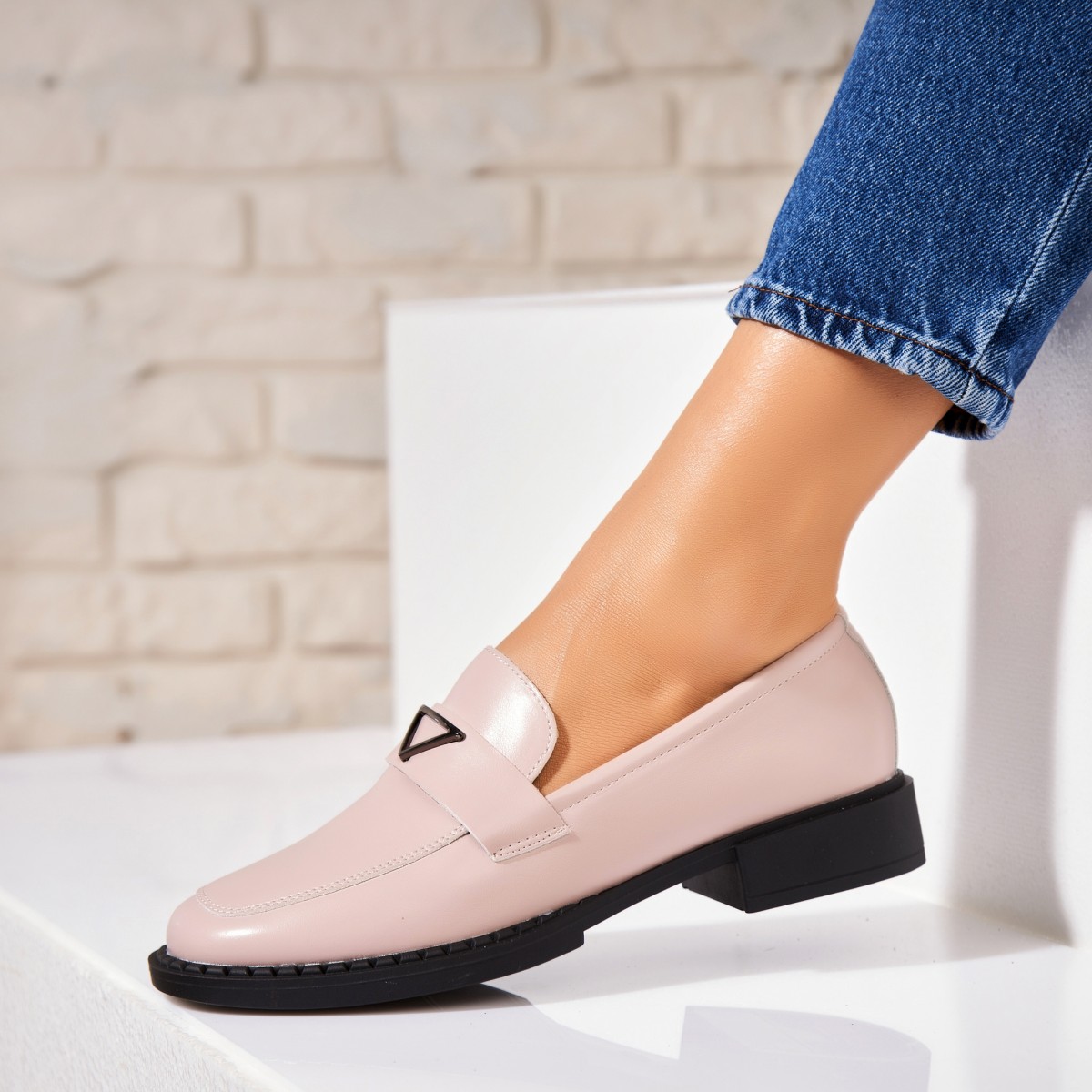 Poze Pantofi dama casual Roz din Piele Ecologica Keylan