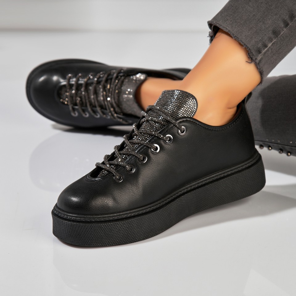 Poze Adidași damă Negri din Piele Ecologica Nhyla