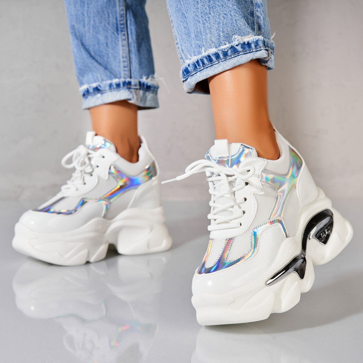 Poze Adidași damă Piele Ecologica Alb Alaysa