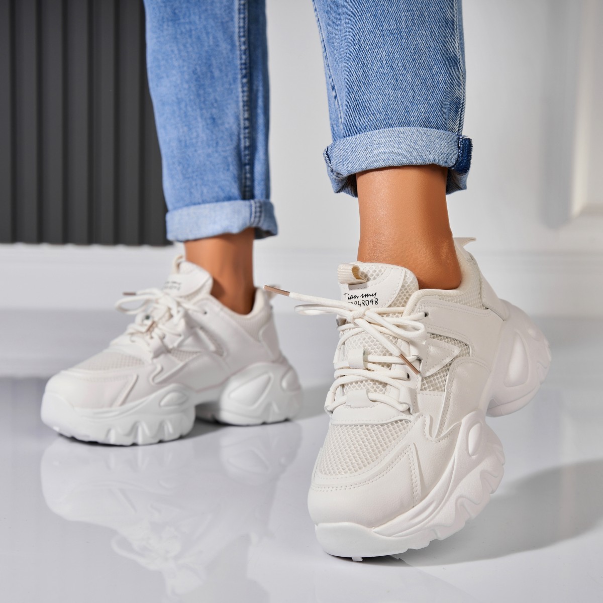 Poze Adidași damă Piele Ecologica Bej Halaya