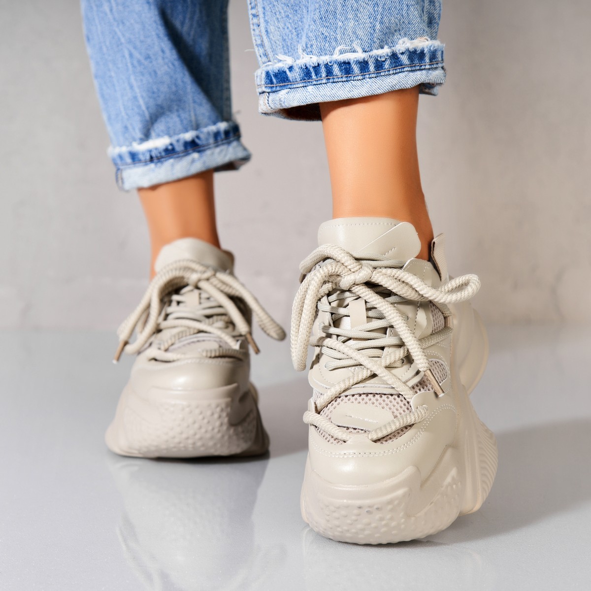 Poze Adidași damă Piele Ecologica Gri Lorine