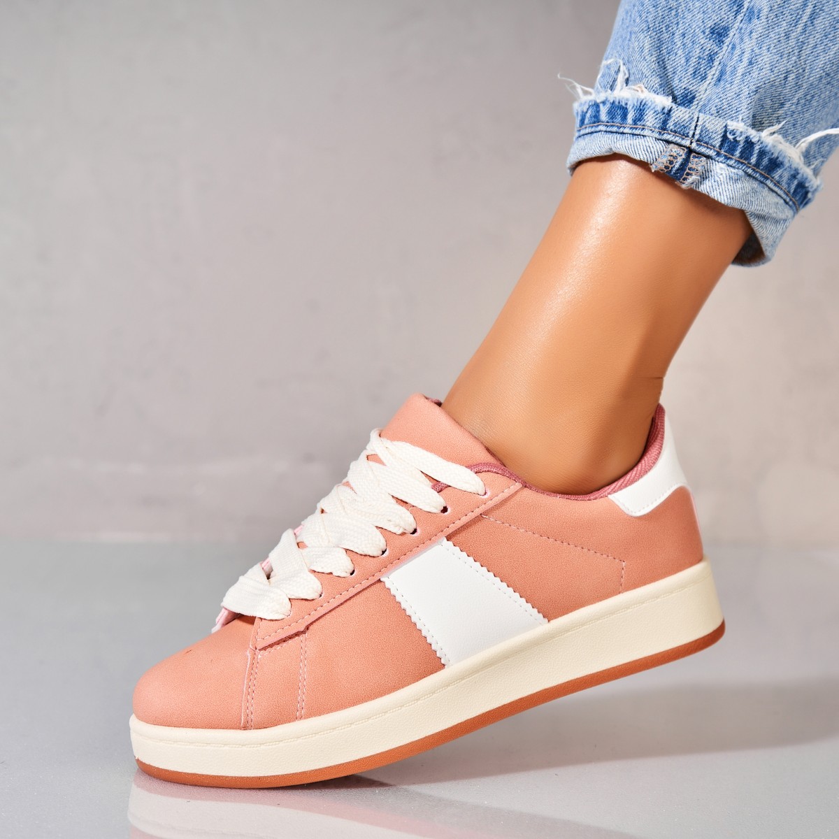 Poze Adidași damă Piele Ecologica Intoarsa Roz Cynia