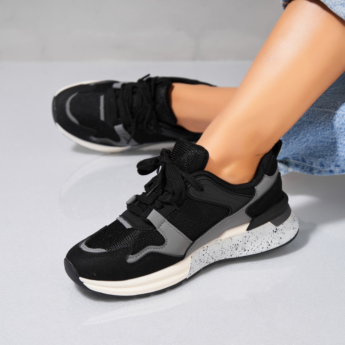 Poze Adidași damă Piele Ecologica Negru Ireri