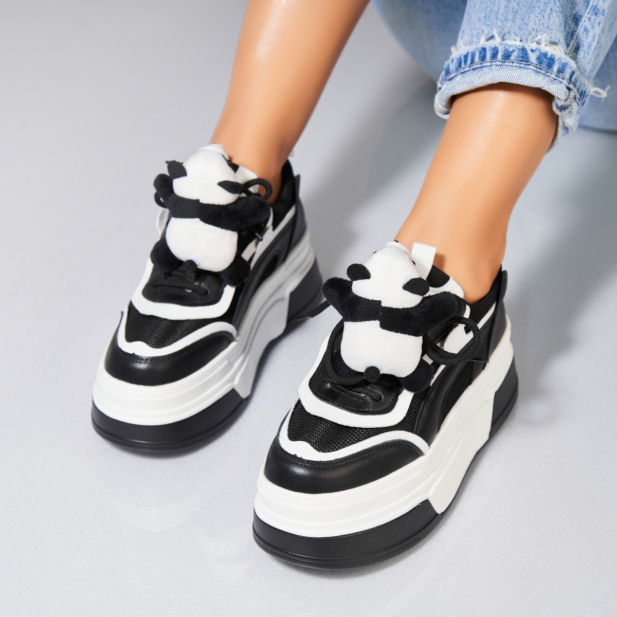 Poze Adidași damă Piele Ecologica Negru Maley