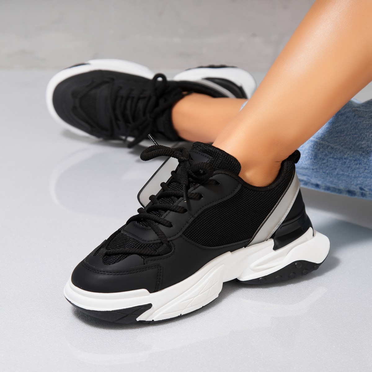 Poze Adidași damă Piele Ecologica Negru Zarie