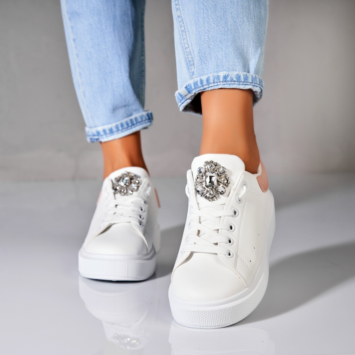 Poze Adidași damă Piele Ecologica Roz Ashvi