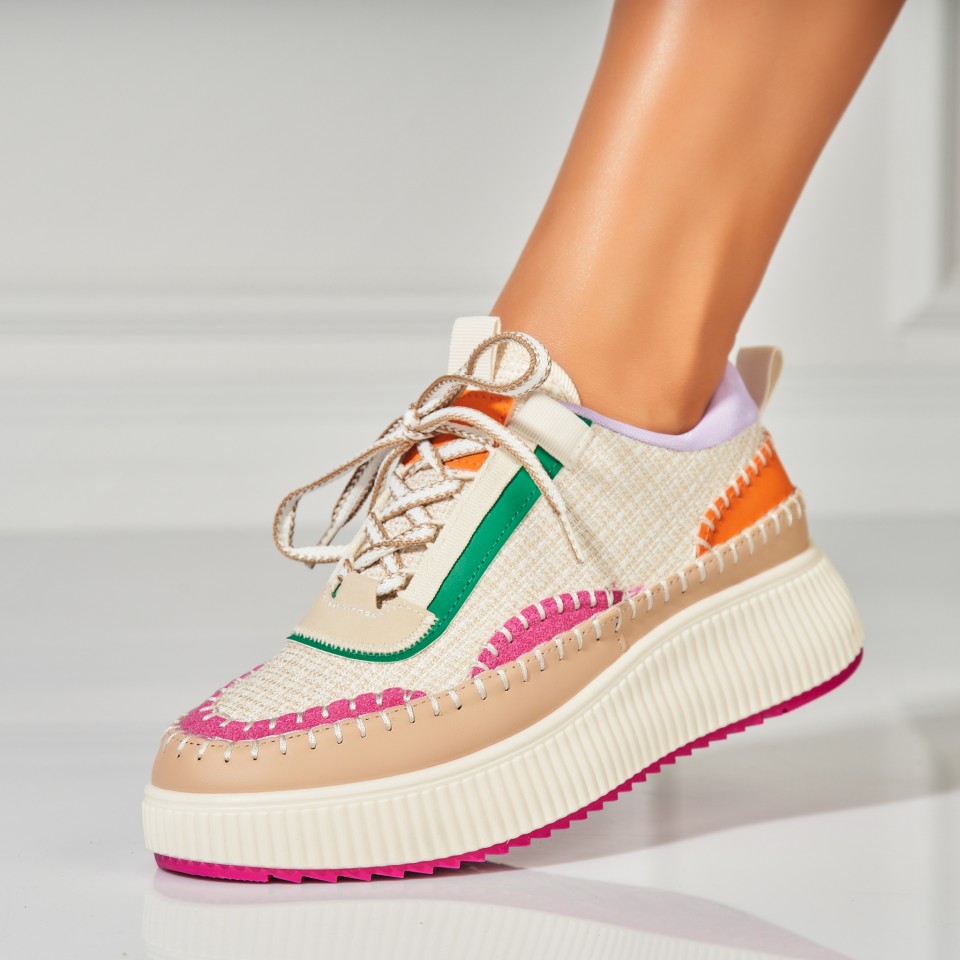 Poze Adidasi Dama Roz din Textil Elden