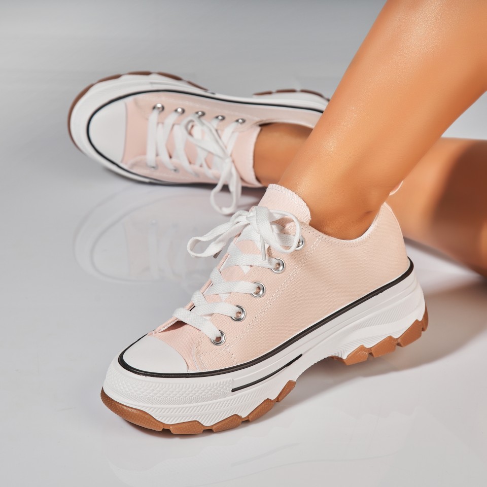 Poze Adidasi Dama Roz din Textil Tashi