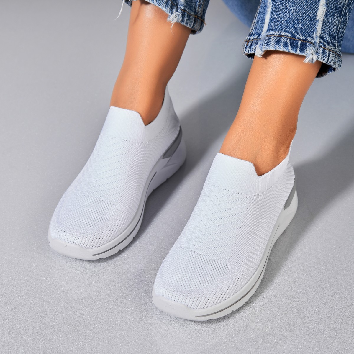 Poze Adidași damă Textil Alb Sofya