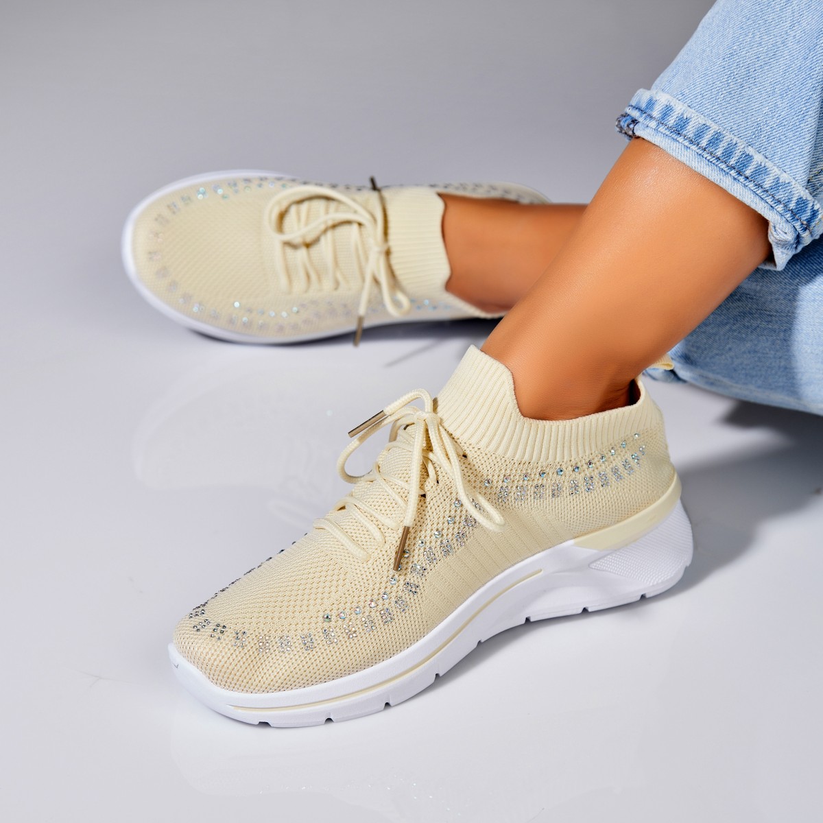 Poze Adidași damă Textil Bej Rinna