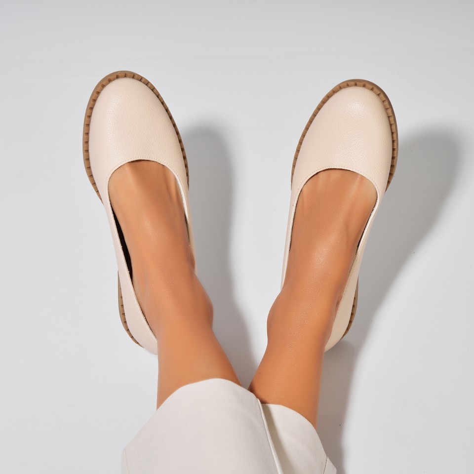 Poze Balerini dama Piele Ecologica Bej Esmy