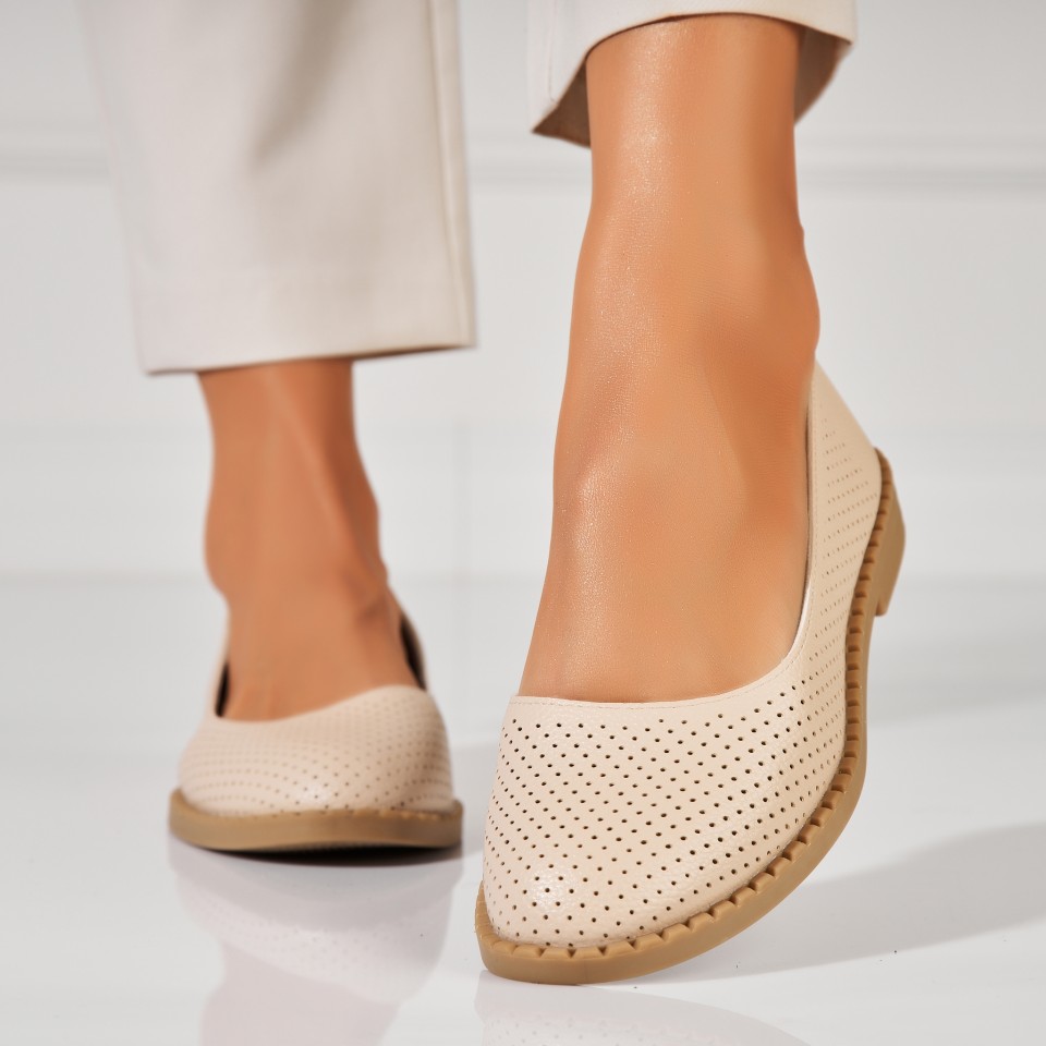 Poze Balerini dama Piele Ecologica Bej Kalvyn