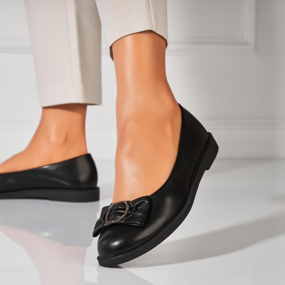 Poze Balerini dama Piele Ecologica Negru Laren