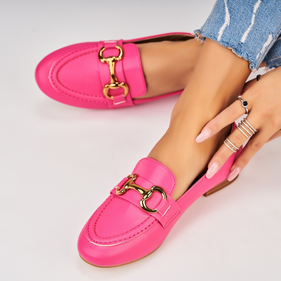 Poze Pantofi dama casual Fucsia din Piele Ecologica Zenia