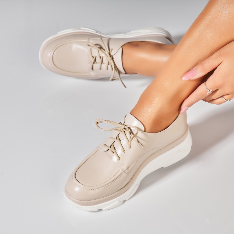 Poze Pantofi dama casual Gri din Piele Ecologica Sione